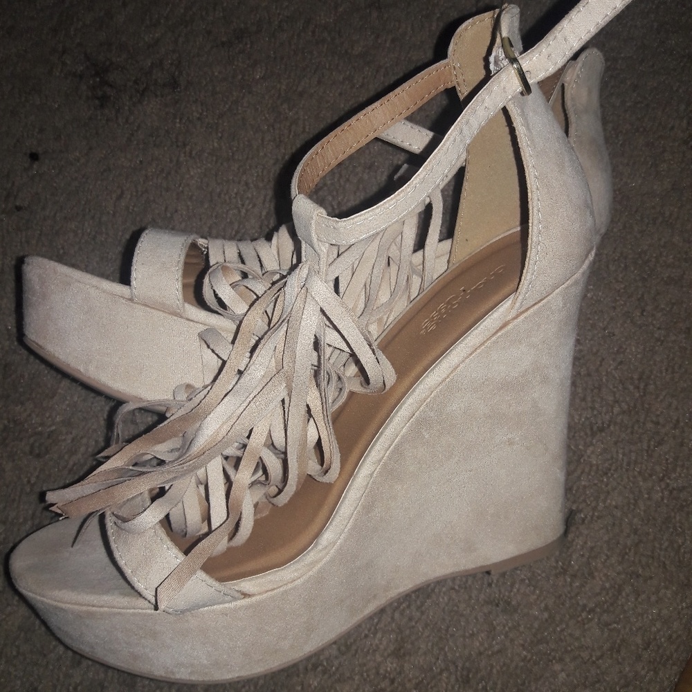 Blush Pink Wedges